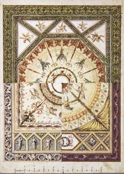 Design pro alternativní neoklasicistní strop, cca 1790 (akvarel s perem a inkoustem na papíře)