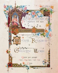 Frontispis Verdis Requiem, 1874