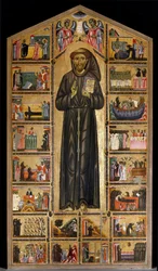 Mistr (Maestro) del San Francesco Bardi. Florentská škola první poloviny 13. století. Oltářní obraz San Francesco d