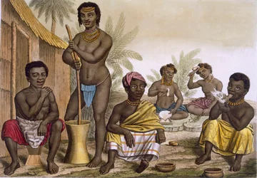 The Natives of the Muchicongo Tribe, Near Luanda, Kongo, Vol II, c1820-3