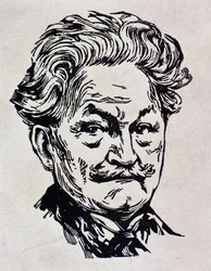 Portrét Leoše Janáčka, ilustrace z jeho autobiografie 