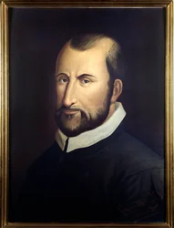 Portrét italského skladatele Giovanniho Pierluigiho da palestrina (1525-1594).