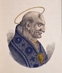 Portrét papeže Adeodat II nebo Dieudonne (672-676)