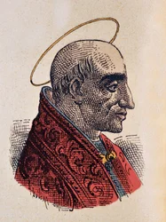 Portrét papeže Marcellina (Marcellinus nebo Marcellinus) (296-304)