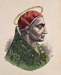 Portrét papeže Sirice (Siricius, Siricio) (384-399)