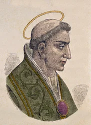 Portrét papeže Zachariáše (Zachary nebo Zacharias nebo Zaccaria) (741-752)
