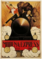 Plakát propagující Modena Express