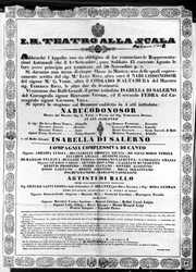 Plakát pro I.R. Teatro alla Scala, 