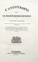 Titulní strana, z The Antotrophy Or The Cultivation Of Flowers od Antonia Piccioliho, pub. 1834 (rytina)