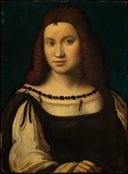 Portrét dámy (tempera na panelu)