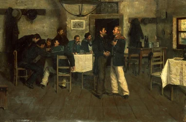 Setkání Giuseppeho Garibaldiho a Giovanniho Battisty Cunea v Taganrogu u Černého moře