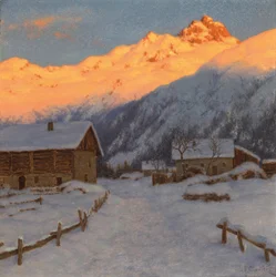 Večer na hoře, Haute-Savoie