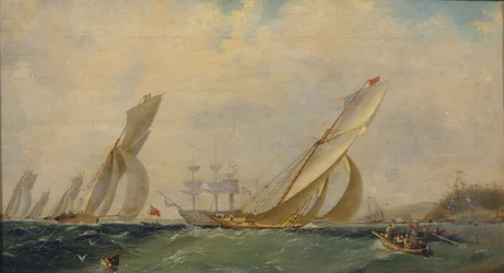 Fregata na moři, 1838