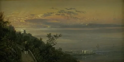 Pohled z kopců nad Castellamare v Neapoli