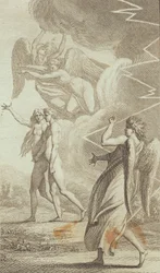 Ilustrace k Ewaldovu "Adam a Eva". PROTI