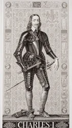 Karel I. (1600-49) z knihy "Ilustrace k anglickým a skotským dějinám", I. díl