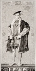 Edward VI (1537-53) z „Ilustrace anglické a skotské historie“ svazek I