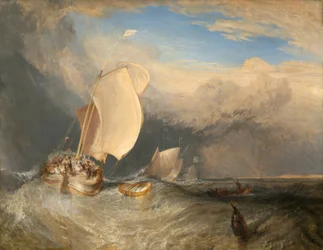 Rybářské lodě s Hucksters vyjednávání pro ryby, 183738.