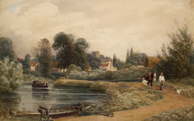 Pohled na Iffley od řeky, 1841
