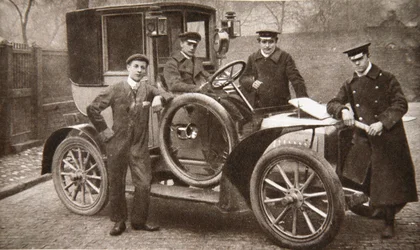 První taxi v Liverpoolu, Merseyside, 1906
