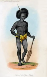 Pochází z Papua Islands, c1840.