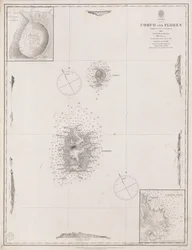 Azory Corvo a Flores. Vyšetřil kapitán A.T.E. Vidal R.N. 1844.