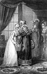 Poslední rozhovor mezi Jejím Veličenstvom a princeznou Charlotte, 1820.