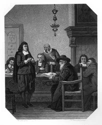 Benedict Spinoza, holandský filozof 17. století, c1870.