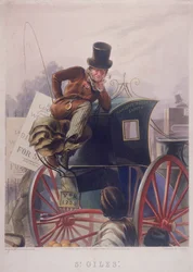 Taxikář Hansom, Londýn, 1854