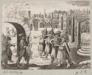 Ilustrace k Adamu Oleariusovi, „Perský Rosenthal od geniálního básníka Schich Saadi […]“, Schleswig 1660