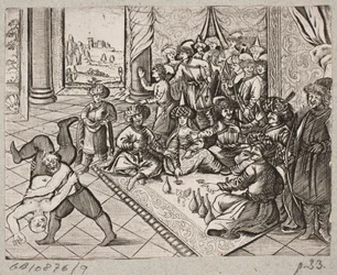 Ilustrace k Adamu Oleariusovi, „Perský Rosenthal od geniálního básníka Schich Saadi […]“, Schleswig 1660