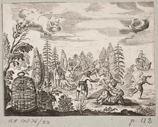 Ilustrace k Adamu Oleariusovi, „Perský Rosenthal od geniálního básníka Schich Saadi […]“, Schleswig 1660