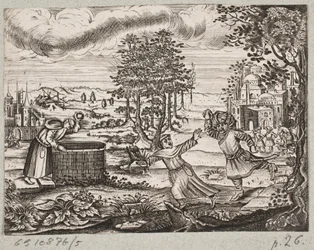 Ilustrace k Adamu Oleariusovi, „Perský Rosenthal od geniálního básníka Schich Saadi […]“, Schleswig 1660
