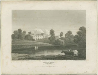 Enville Hall: rytina, nd [c 1814] (tisk)