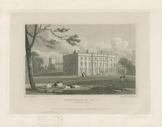 Swynnerton Hall: rytina, nd [c 1821] (tisk)