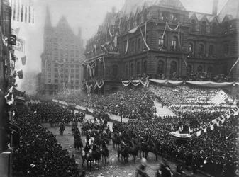 Slavnostní zasvěcení na Adams Street v Chicagu pro světovou kolumbijskou výstavu, 1892