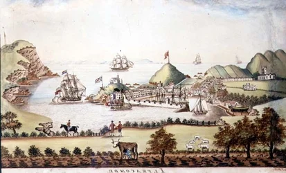 Pohled na Ilfracombe, Devon, 1842 (pero a wc) (pár 72970)