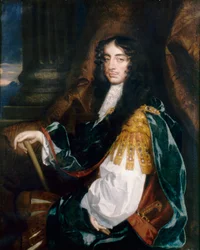 Portrét Karla II., asi 1660 (olej na plátně)