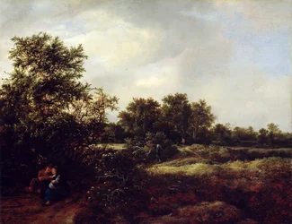 Dunová krajina s milenci, 1647