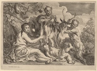 Jupiter živený kozou Amaltheou