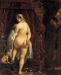 Král Candaules z Lydie ukázal svou manželku Gygesovi, 1646.