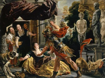 Odysseus a Kirké, kolem roku 1630-1634