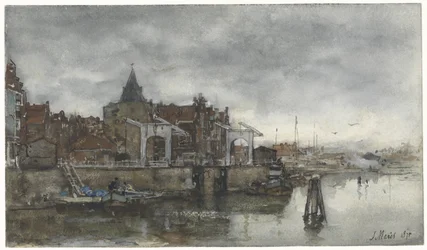 Exteriér s Schreierstoren v Amsterdamu