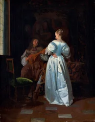 Serenáda, asi 1669 (olej na plátně)