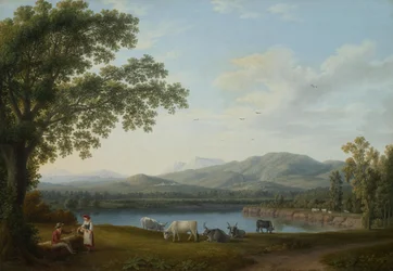 Pohled na Sele a masiv Monti Alburni

Originální název Blick auf den Sele und das Massiv der Monti Alburni