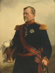 Bernhard (1792-1862), vévoda Saxe-Weimar. Generál v holandských službách