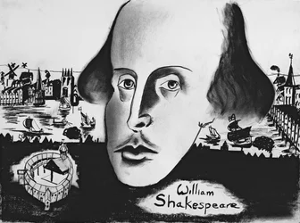 William Shakespeare (1564-1616) 1994 (uhl na papíře)