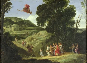 Merkur a Herse, asi 1605-08