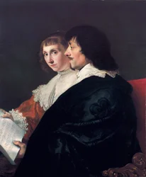 Dvojportrét Constantijna Huygense (1596-1687) a Suzanny van Baerle (1599-1637)