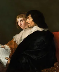 Dvojportrét Constantijna Huygense (1596-1687) a Suzanny van Baerle (1599-1637)